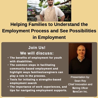 Helping Families to Understand the Employment Process and See the Possibilities