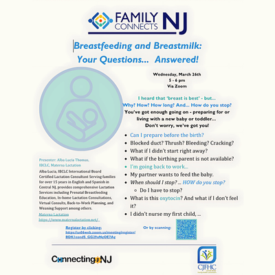 Breastfeeding and Breastmilk: Your Questions Answered (Family Connects NJ)